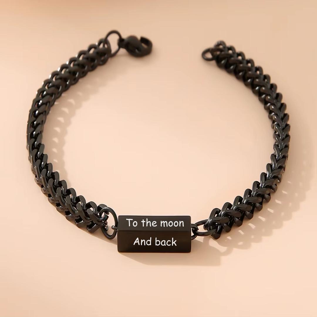 Entwined Personalised Couple Bracelet Set-Couple Bracelet-Auswara