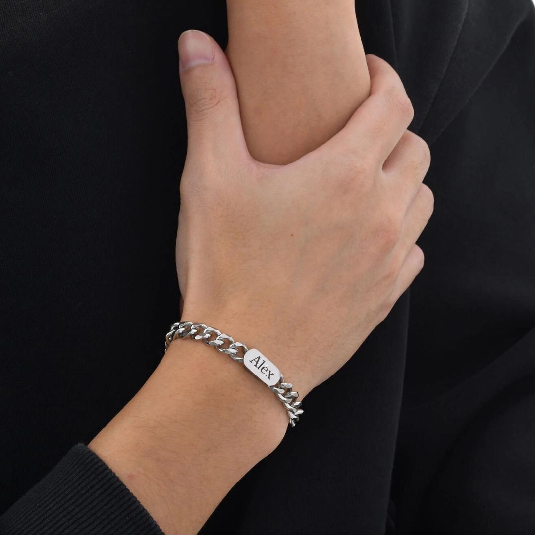 Eternal Link Personalised Couples Bracelet-Couple Bracelet-Auswara