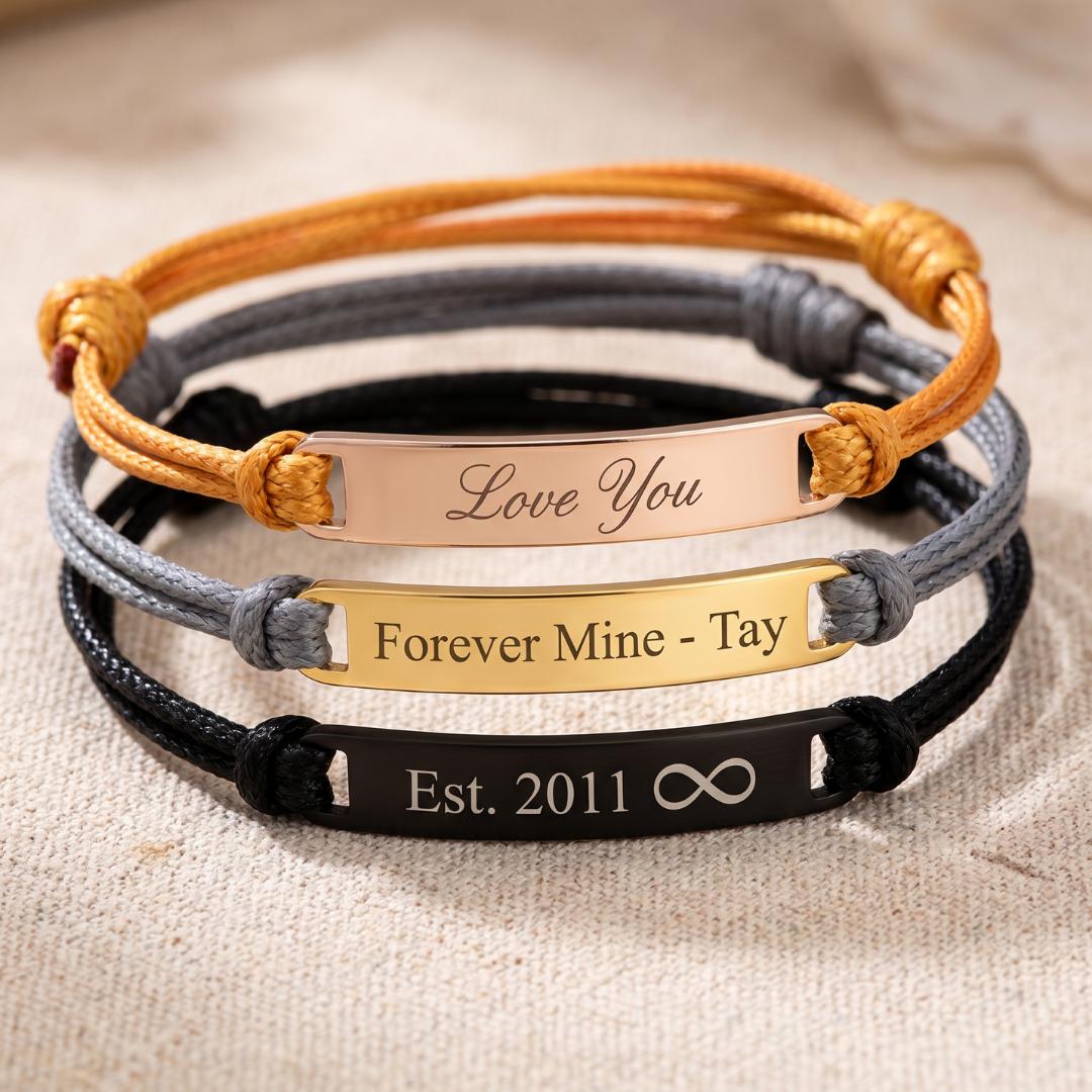 EverCord Women Personalised Bracelet-Identification Bracelet-Auswara