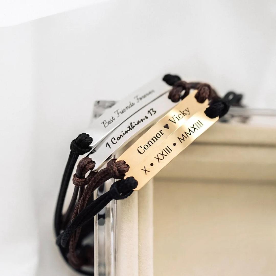 EverCord Women Personalised Bracelet-Identification Bracelet-Auswara