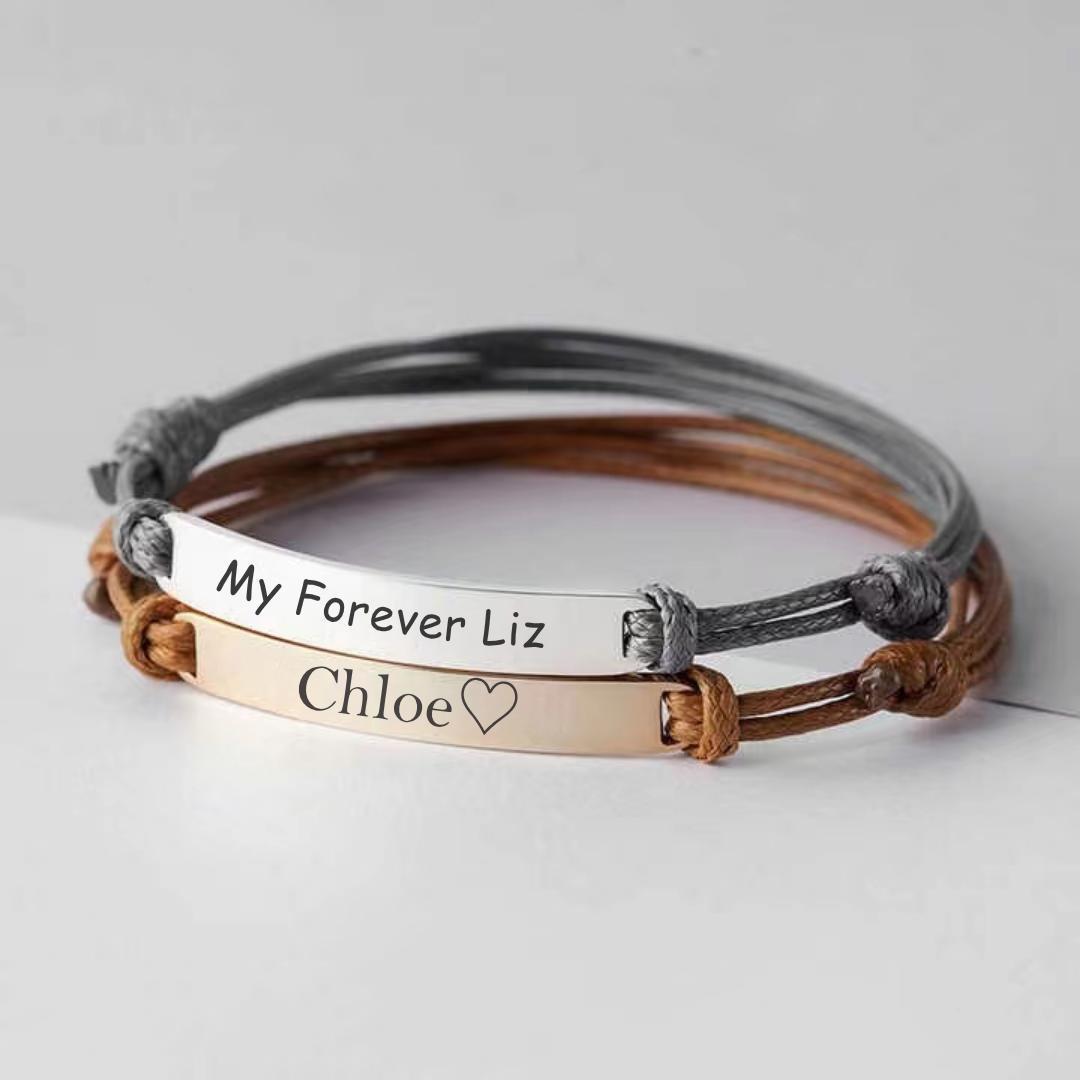 EverCord Women Personalised Bracelet-Identification Bracelet-Auswara