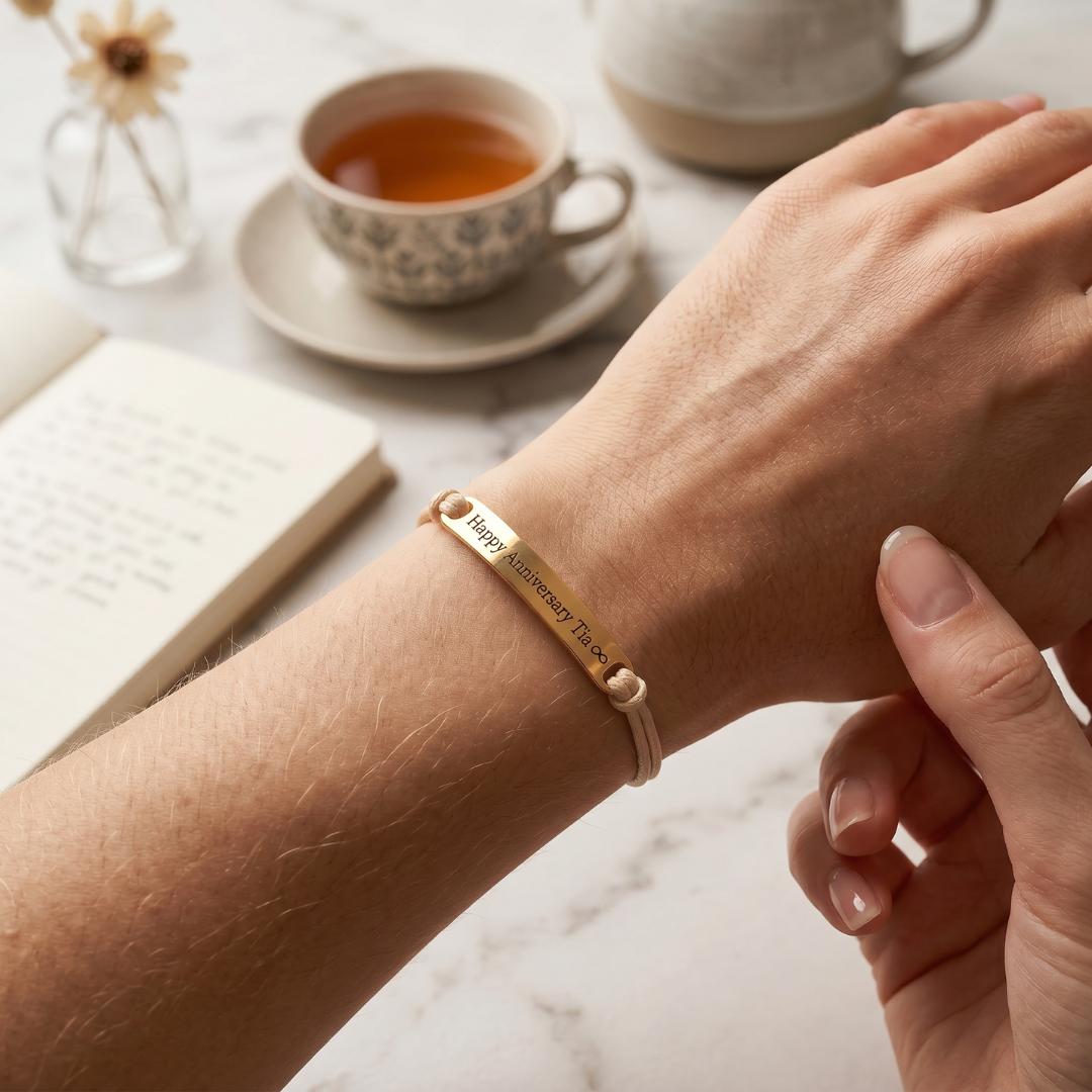 EverCord Women Personalised Bracelet-Identification Bracelet-Auswara