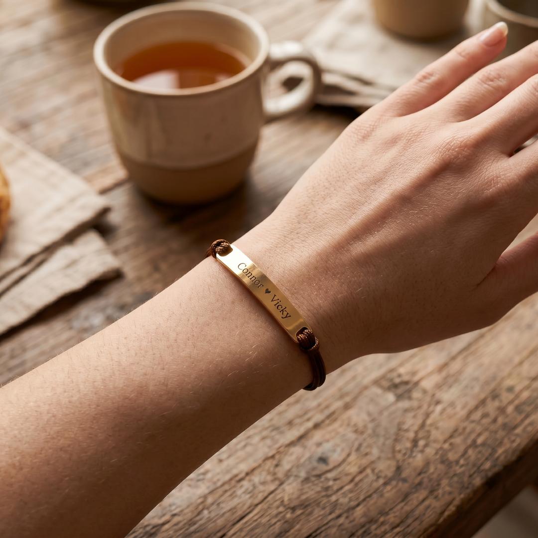 EverCord Women Personalised Bracelet-Identification Bracelet-Auswara