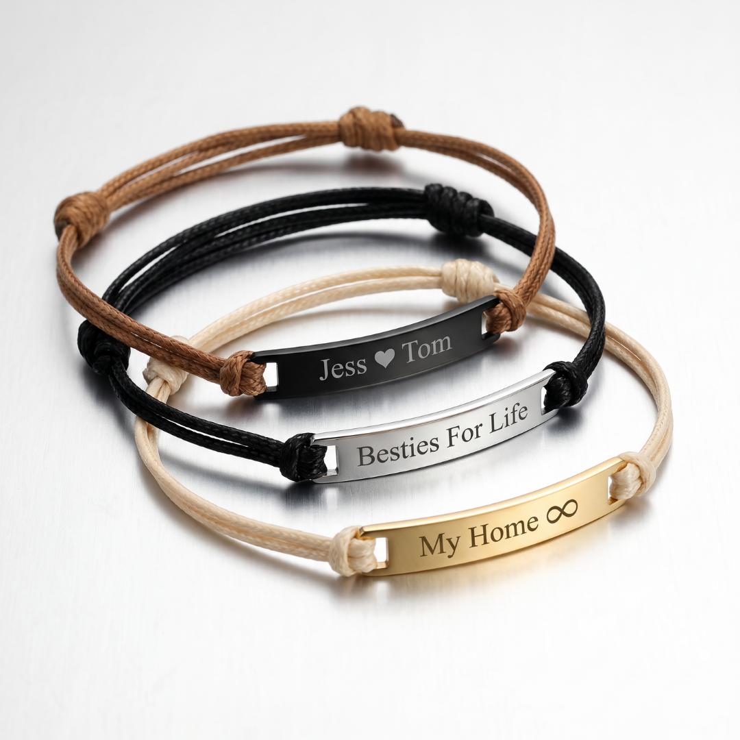 EverCord Women Personalised Bracelet-Identification Bracelet-Auswara
