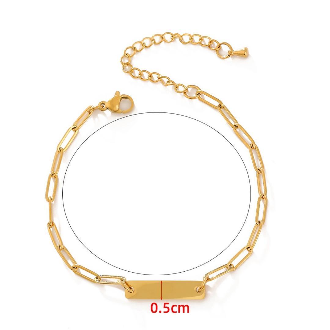 EverLink Women's Personalised Bar Bracelet-Women Bracelets-Auswara