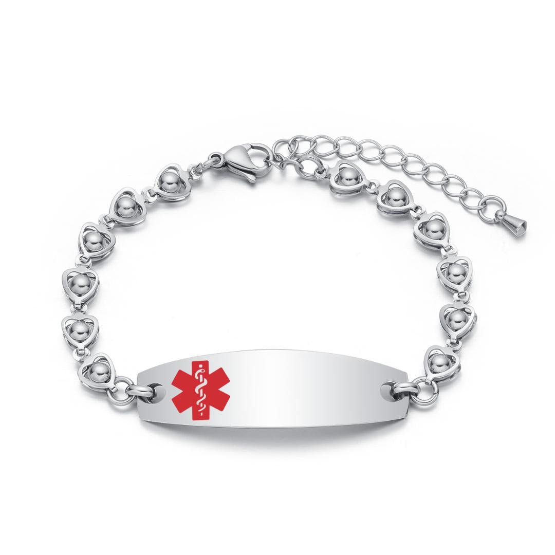 Everheart Personalised Medical Alert Bracelet-Medical ID Bracelet-Auswara