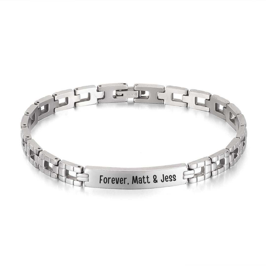 Everly Personalised Link Bracelet-Women Bracelets-Auswara