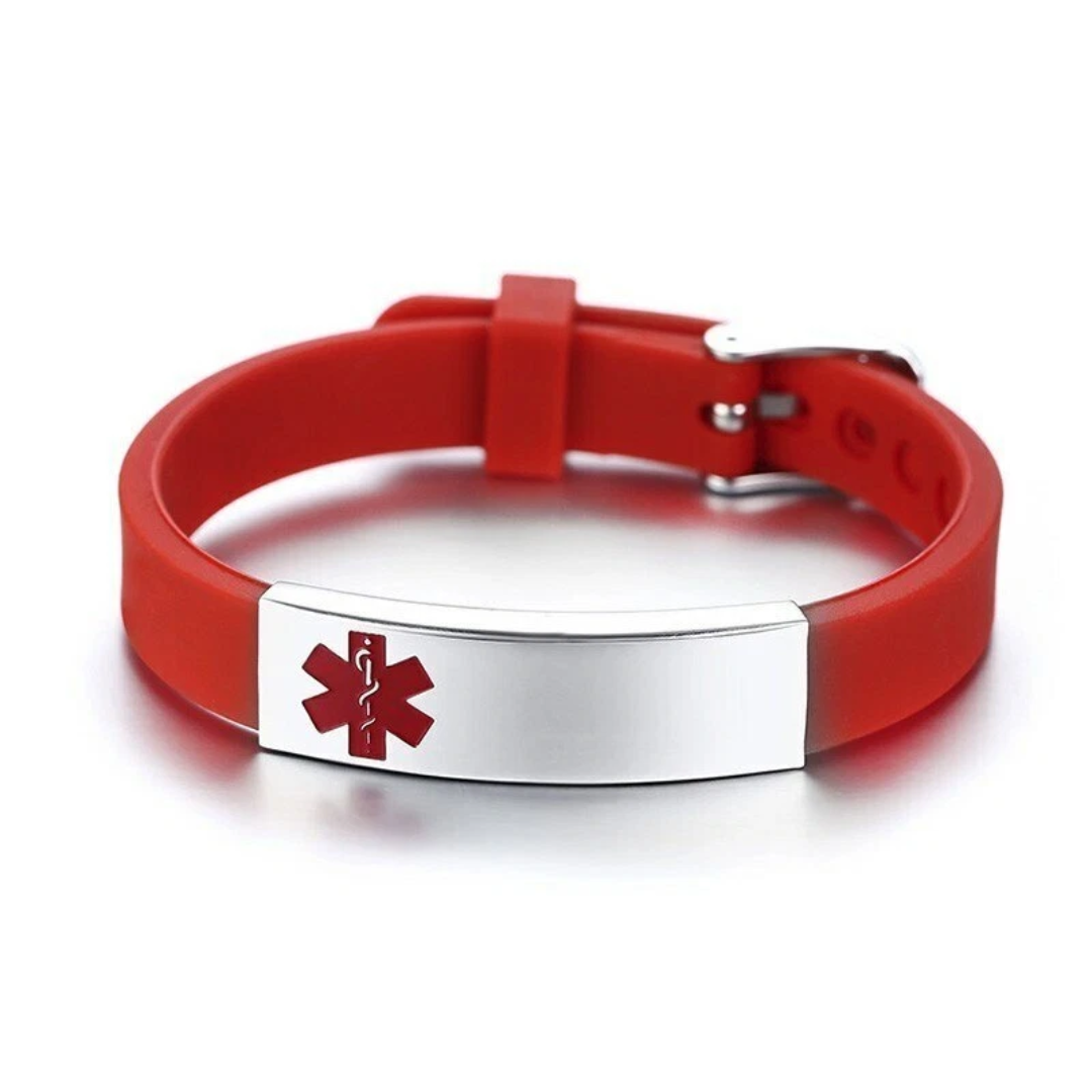 Everyday Safety Silicone Medical Alert ID Bracelet