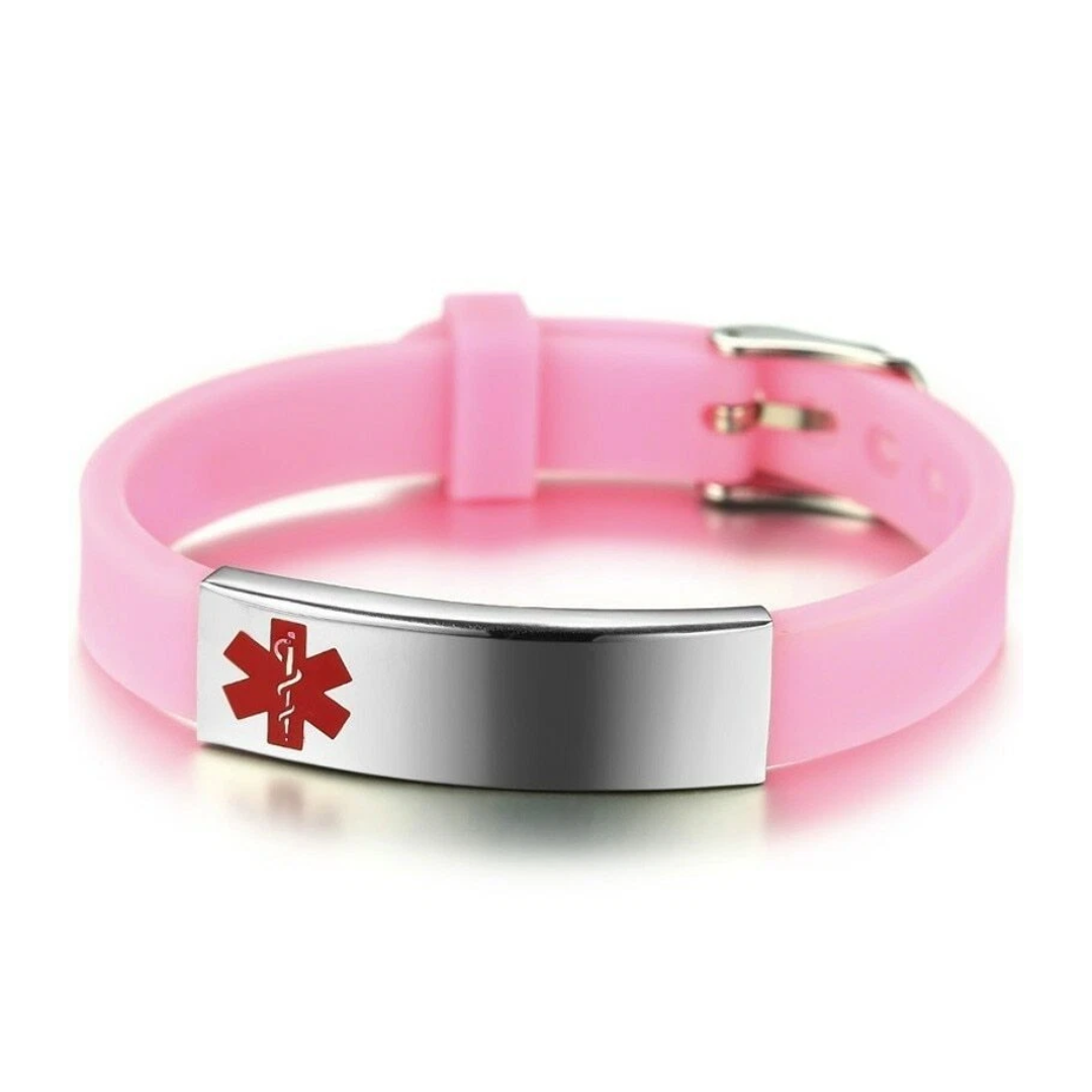 Everyday Safety Silicone Medical Alert ID Bracelet