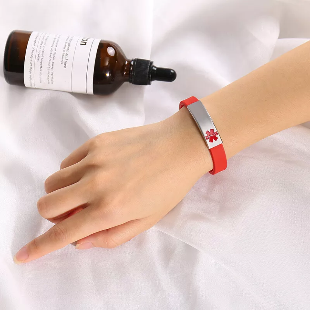 Everyday Safety Silicone Medical Alert ID Bracelet