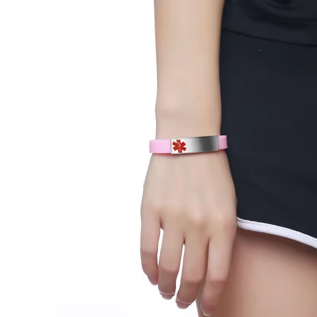 Everyday Safety Silicone Medical Alert ID Bracelet