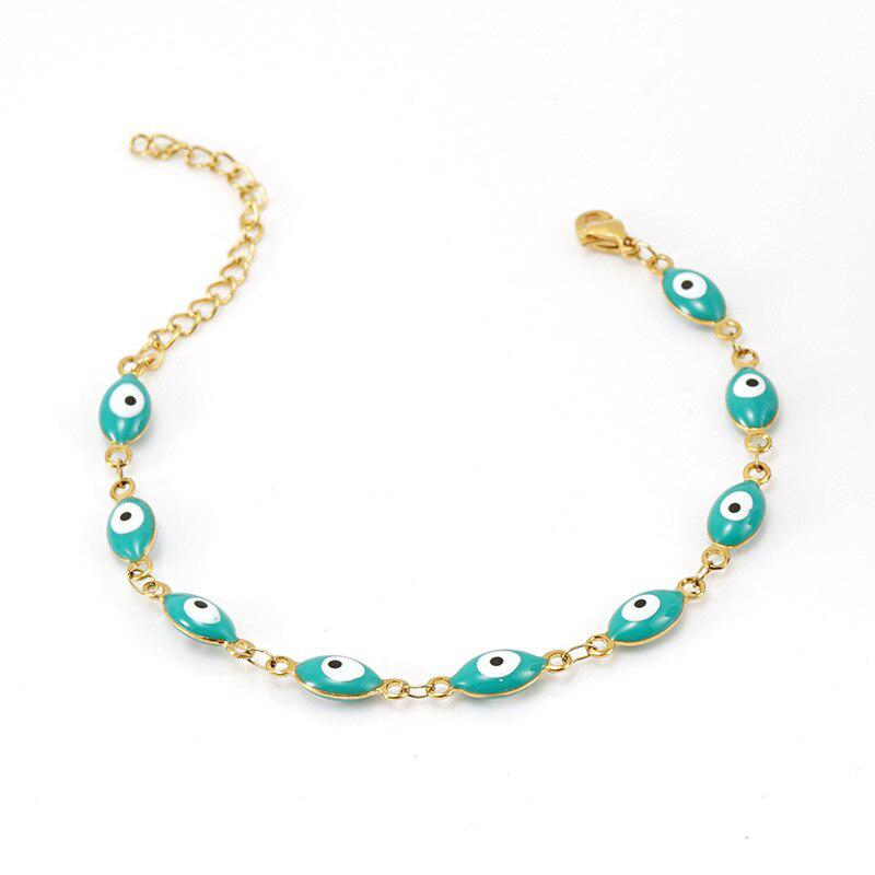 Evil Eye Adjustable Chain Bracelet-Evil Eye Bracelet-Auswara