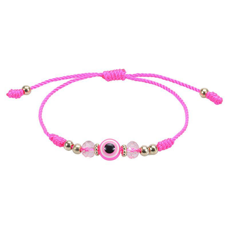 Evil Eye Adjustable Rope Weave Bracelet-Evil Eye Bracelet-Auswara