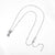 Evil Eye Beaded Chain Necklace in Sterling Silver-Evil Eye Necklace-Auswara