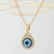 Evil Eye Necklace with Cubic Zirconia-Evil Eye Necklace-Auswara