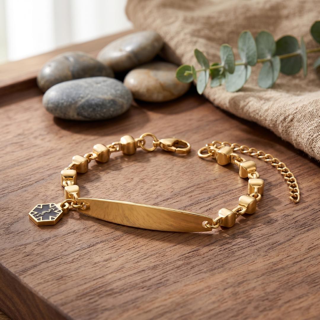 Fiora Elegant Medical Alert Bracelet-Medical ID Bracelet-Auswara