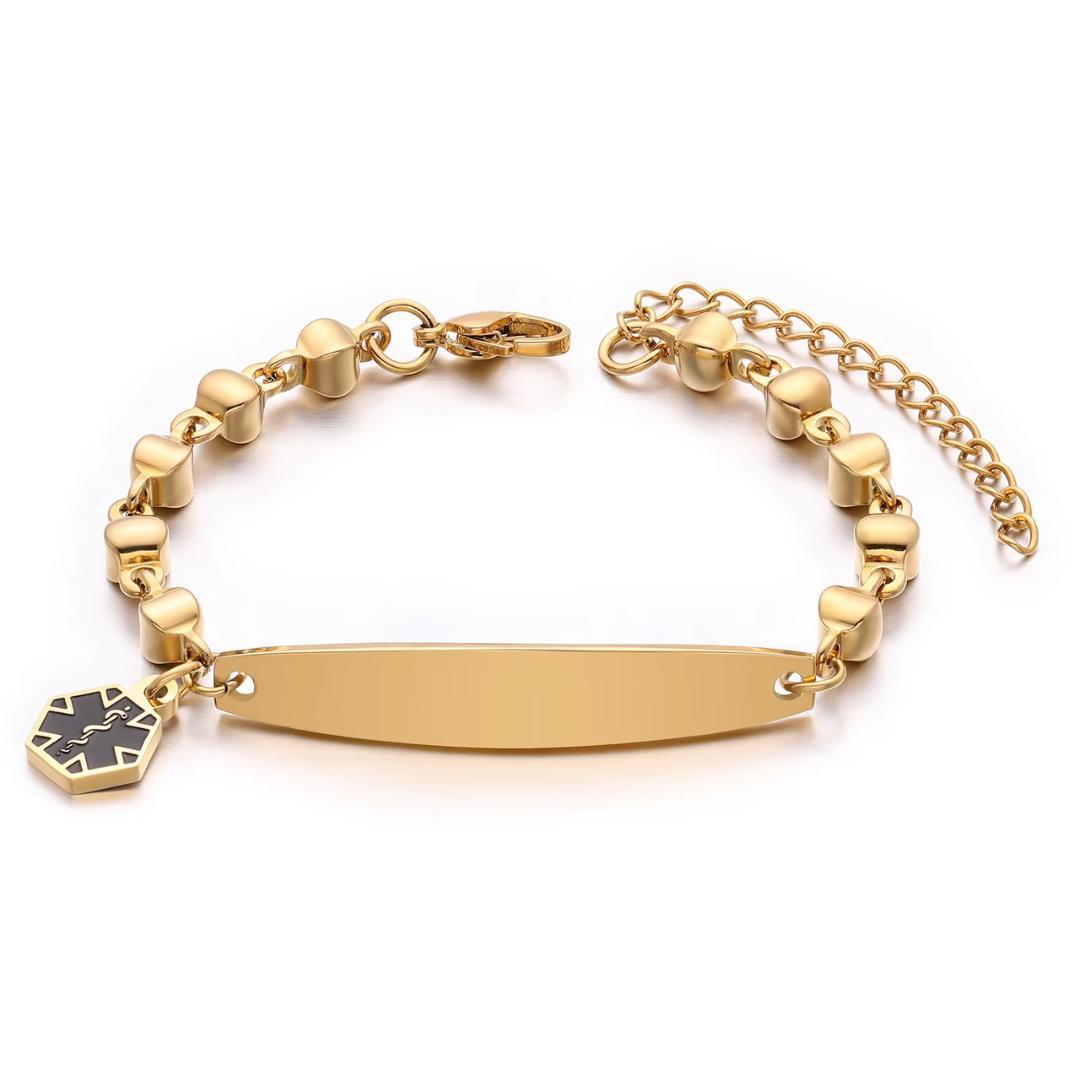 Fiora Elegant Medical Alert Bracelet-Medical ID Bracelet-Auswara
