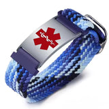 FlexWeave Personalised Medical ID Bracelet-Medical ID Bracelet-Auswara
