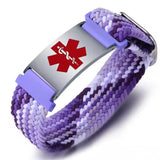 FlexWeave Personalised Medical ID Bracelet-Medical ID Bracelet-Auswara