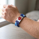 FlexWeave Personalised Medical ID Bracelet-Medical ID Bracelet-Auswara