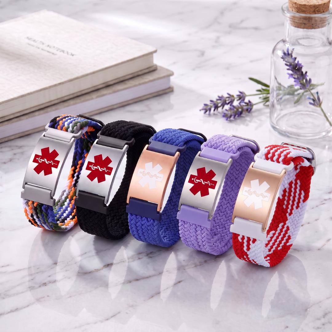 FlexWeave Personalised Medical ID Bracelet-Medical ID Bracelet-Auswara