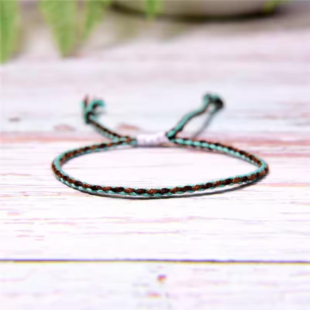 Forest Tides Braided Bracelet-Rope Bracelet-Auswara