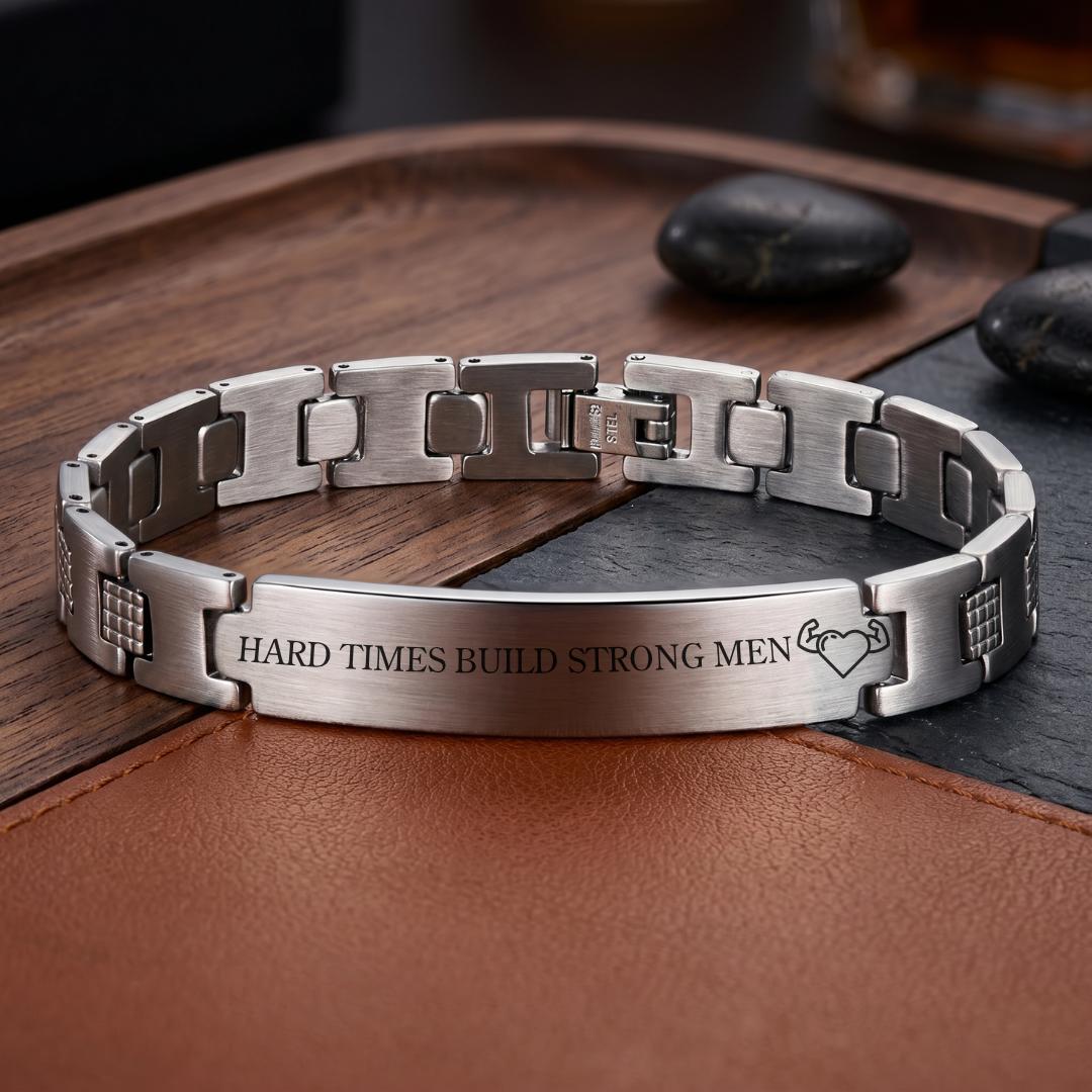 ForeverMark Men’s Personalised Bracelet-Personalised Bracelet-Auswara