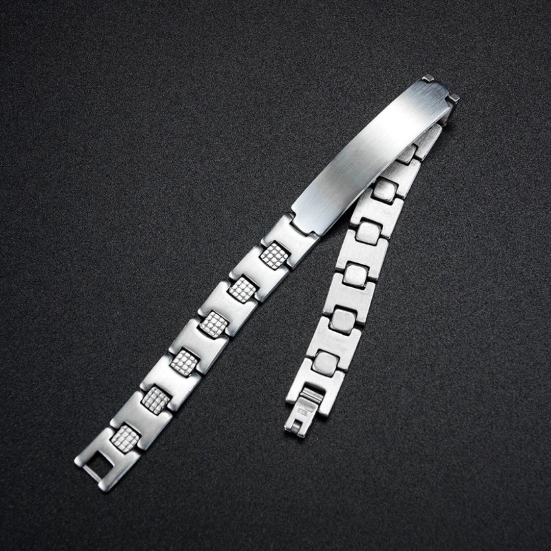 ForeverMark Men’s Personalised Bracelet-Personalised Bracelet-Auswara