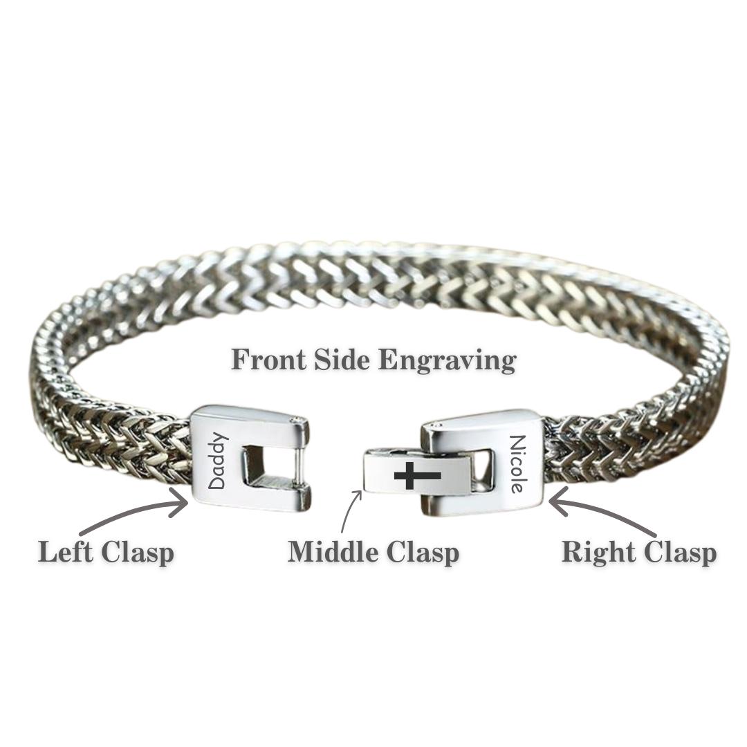 ForgeLink Custom Engravable Bracelet-Personalised Bracelet-Auswara