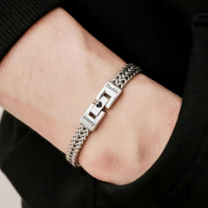 ForgeLink Custom Engravable Bracelet-Personalised Bracelet-Auswara