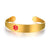 Gold Colour Medical Alert Cuff Bracelet-Medical ID Bracelet-Auswara