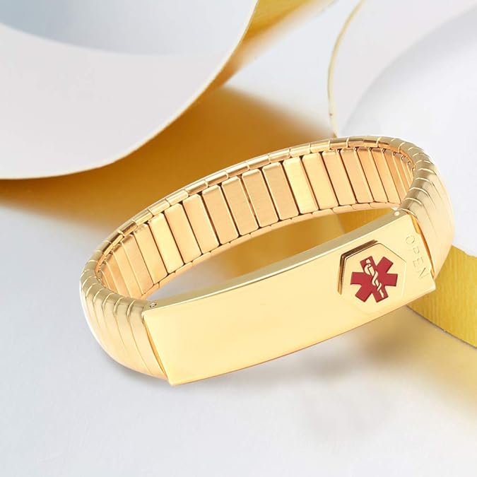 GoldVault Medical ID Bracelet-Medical ID Bracelet-Auswara
