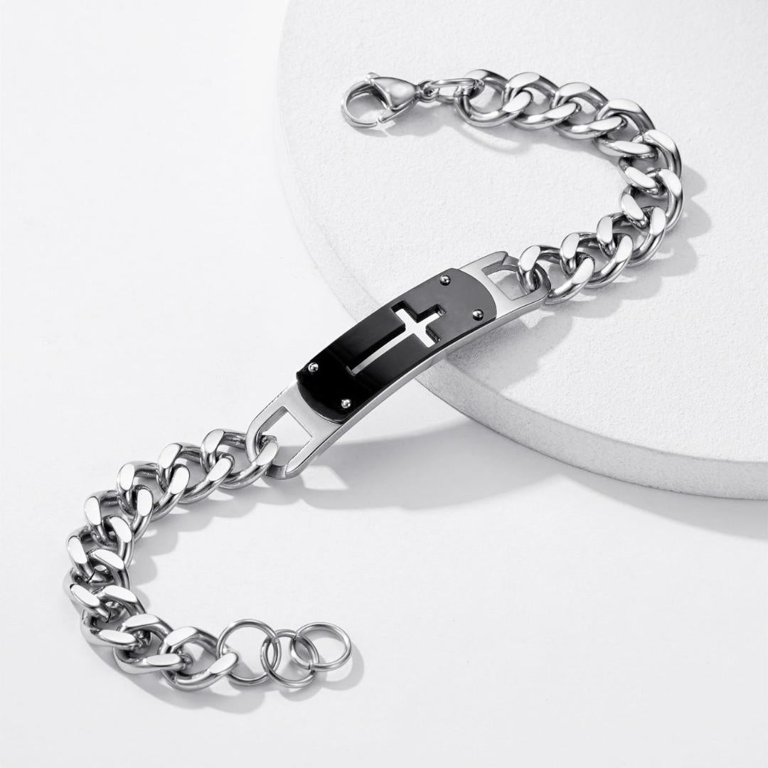GraceShield Personalised Cross Bracelet-Cross Bracelet-Auswara