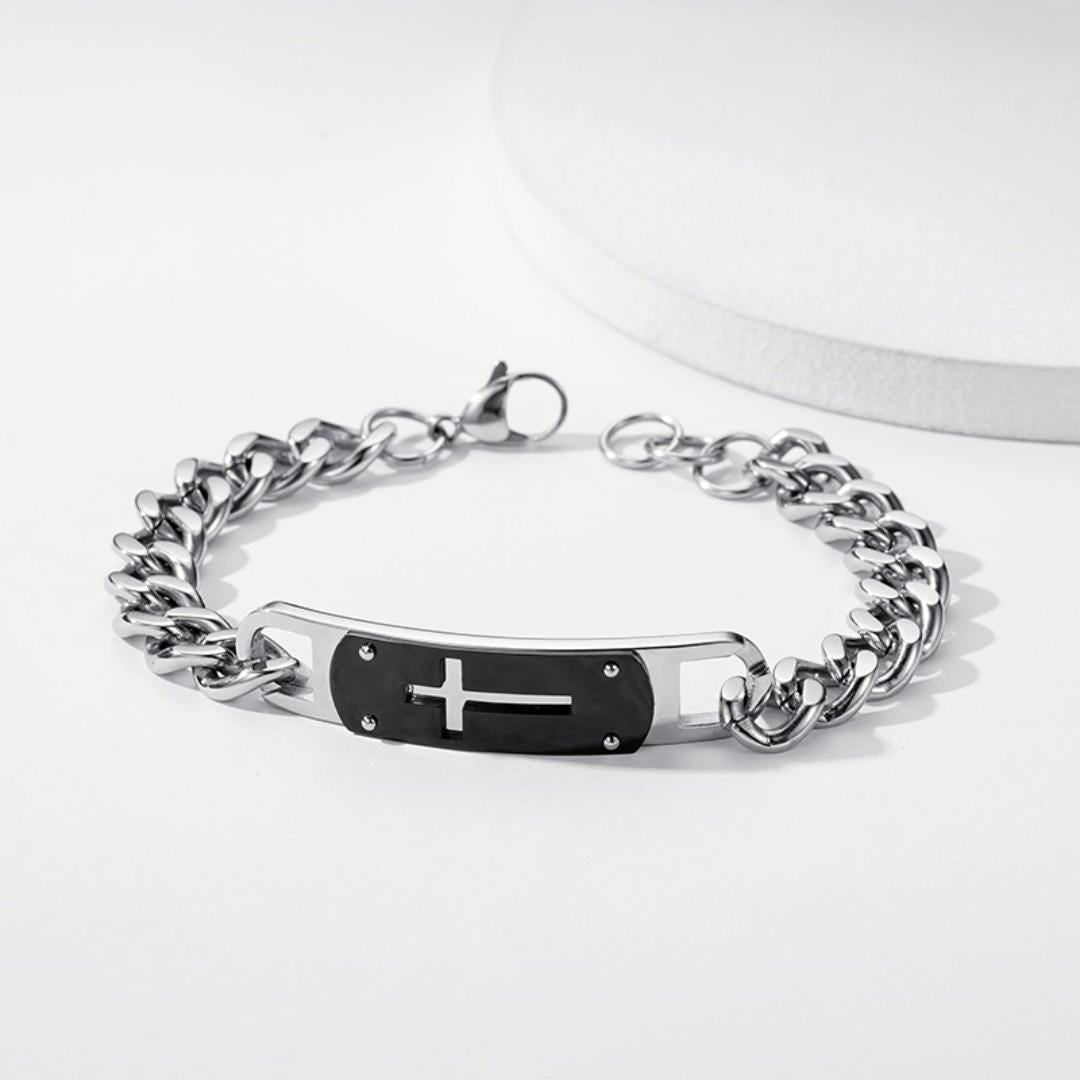 GraceShield Personalised Cross Bracelet-Cross Bracelet-Auswara