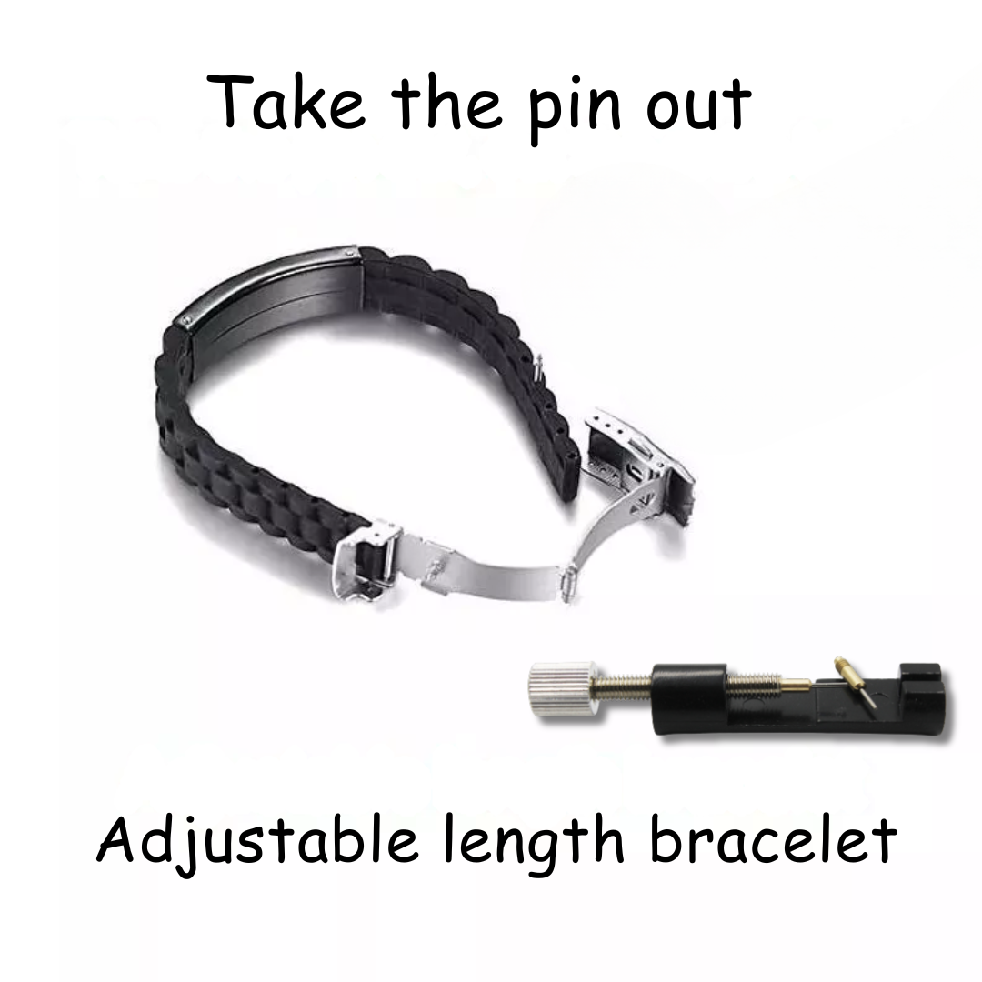 Grey SiliconShield Medical ID Bracelet