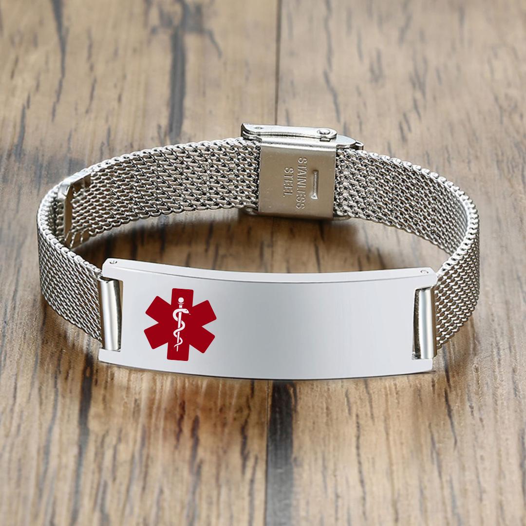 Guardian Mesh Medic Bracelet-Medical ID Bracelet-Auswara