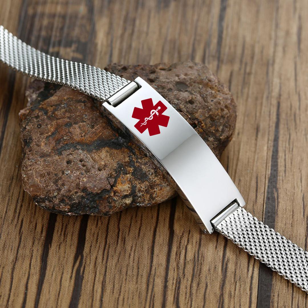 Guardian Mesh Medic Bracelet-Medical ID Bracelet-Auswara