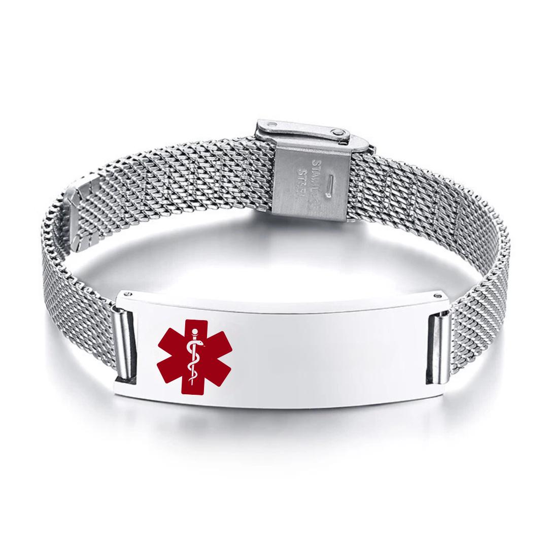 Guardian Mesh Medic Bracelet-Medical ID Bracelet-Auswara