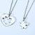 Heart Puzzle Necklace for Couples-Couples Necklace-Auswara