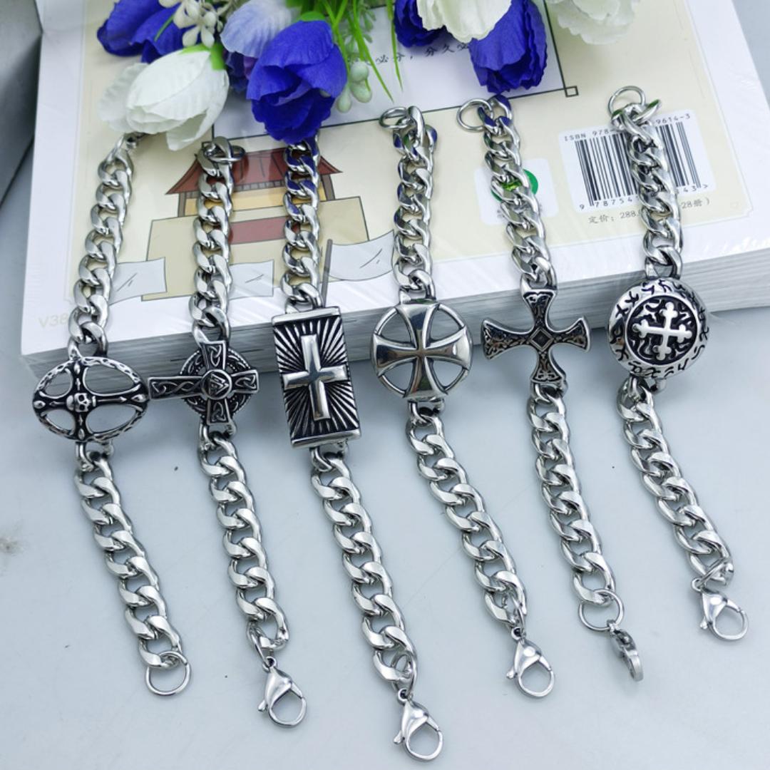 Heritage Cross Chain Bracelet Series-Cross Bracelet-Auswara