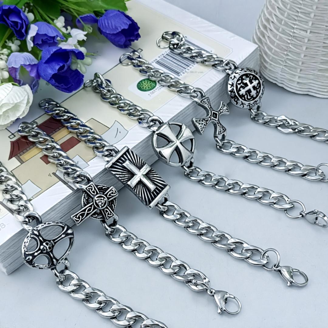 Heritage Cross Chain Bracelet Series-Cross Bracelet-Auswara