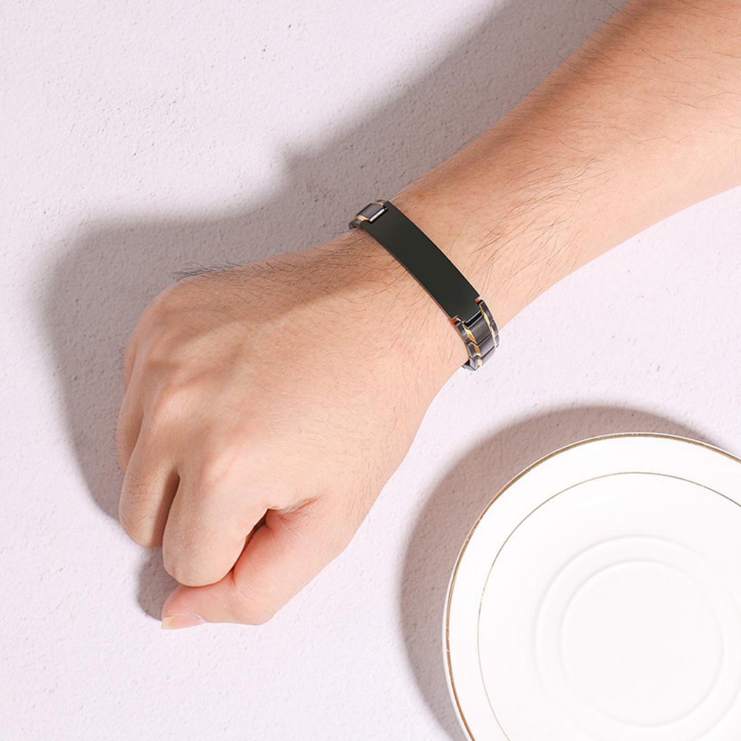 Heritage Stripe Personalised Bracelet-Personalised Bracelet-Auswara