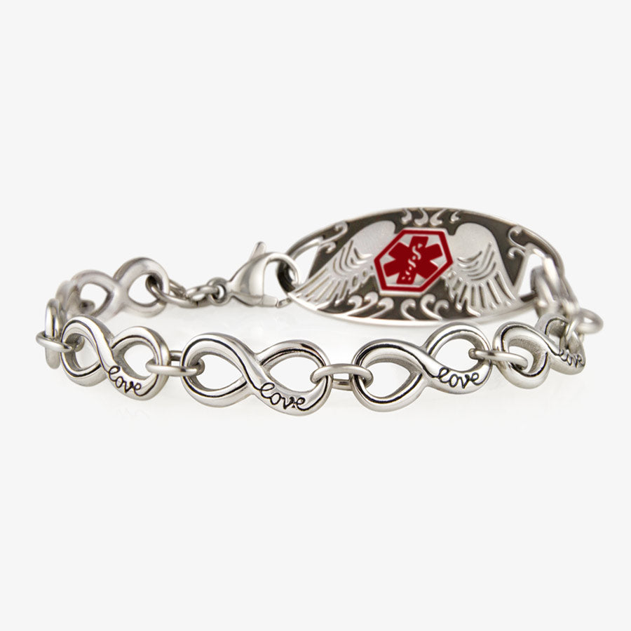 Infinity Chain Medical Alert Bracelet