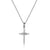 Infinity Cross Necklace in Sterling Silver-Cross Necklace-Auswara