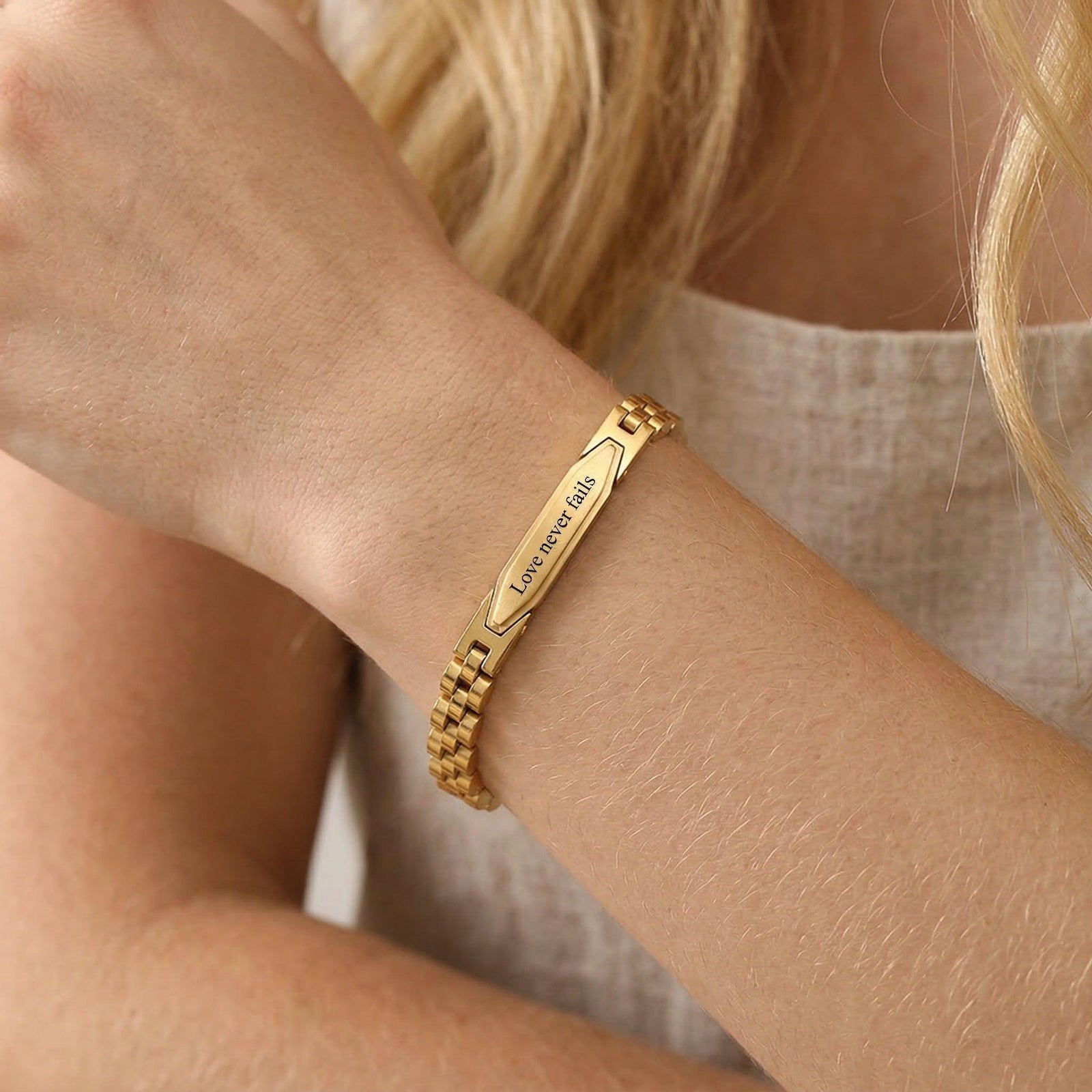 Infinity Edge Personalised Bracelet-Women Bracelets-Auswara