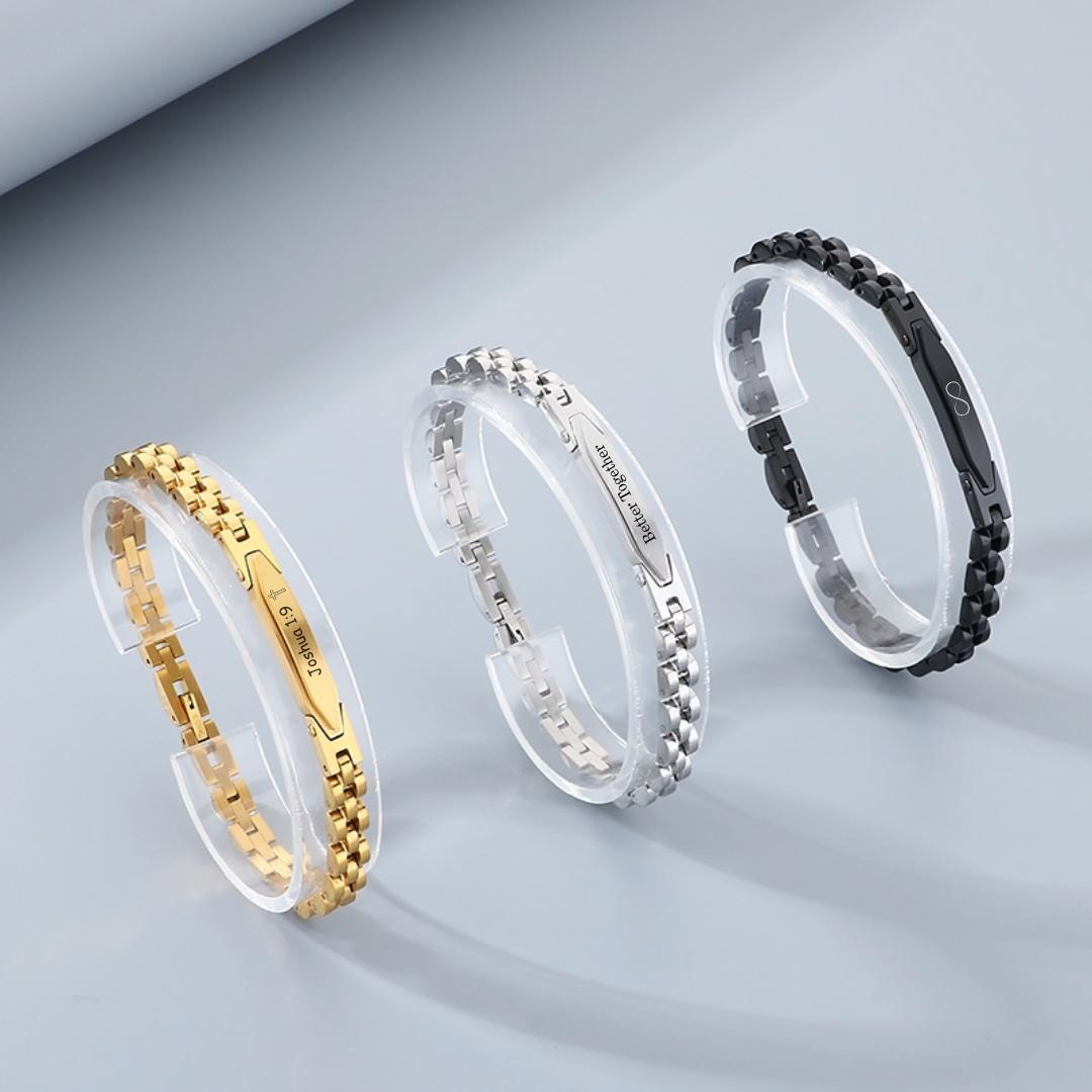 Infinity Edge Personalised Bracelet-Women Bracelets-Auswara