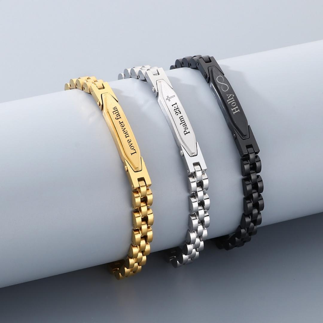 Infinity Edge Personalised Bracelet-Women Bracelets-Auswara