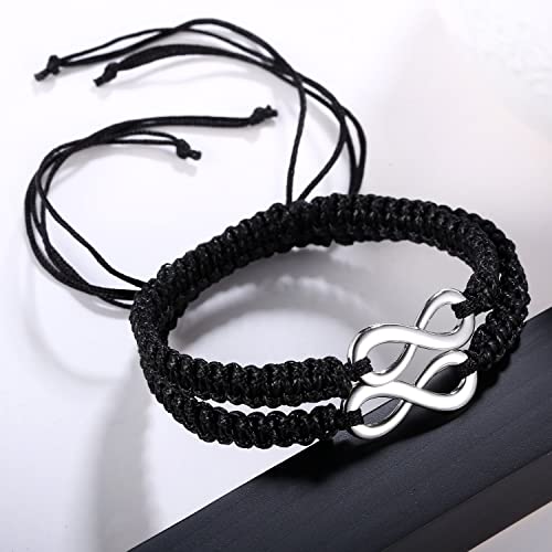 Matching Infinity Braided Bracelets For Couples