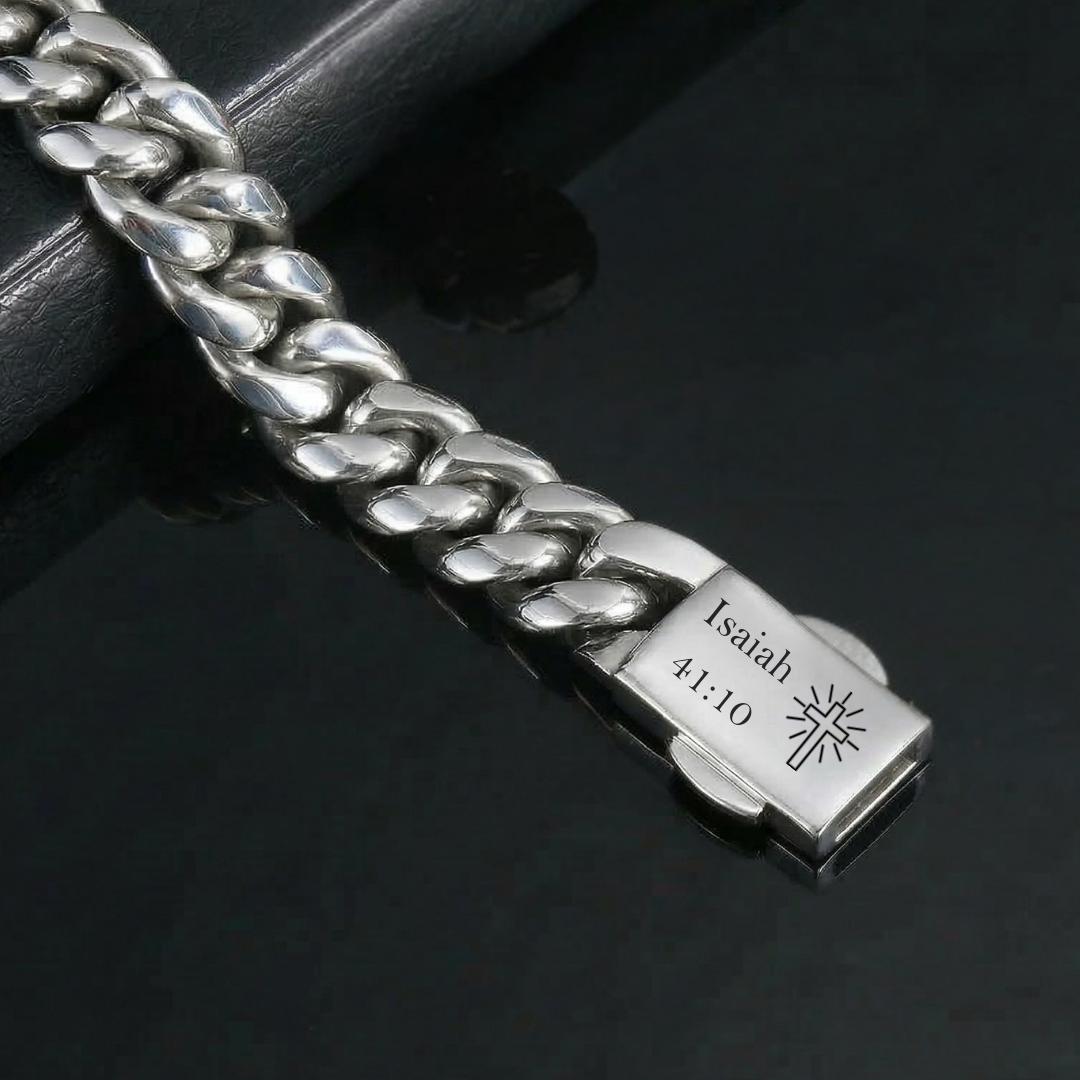 IronFaith Cross Clasp Bracelet-Cross Bracelet-Auswara
