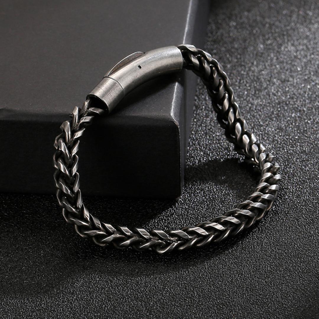Ironclad Personalised Chain Bracelet-Personalised Bracelet-Auswara